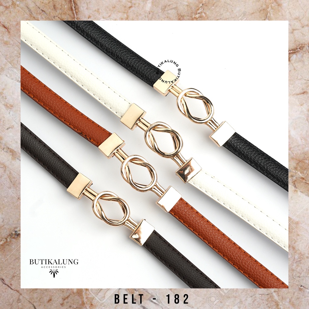 Ikat Pinggang Kulit Gesper Kulit Belt Kulit Sabuk Aksesoris Fashion Tali Pinggang Wanita BUTIKALUNG 182