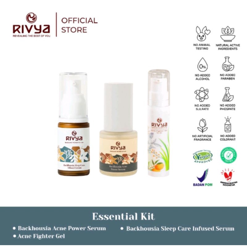 (Bundling) RIVYA Essential Kit | RIVYA Backhousia Sleep Care Infused Serum 20ml