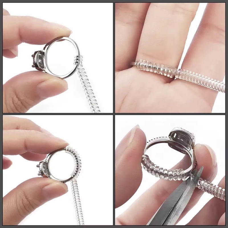 2CM Pengganjal Cincin Pengecil Ukuran Spiral Ganjalan Ring Sizer Adjuster Pengecil Cincin Smaller High Quality Small Tiny