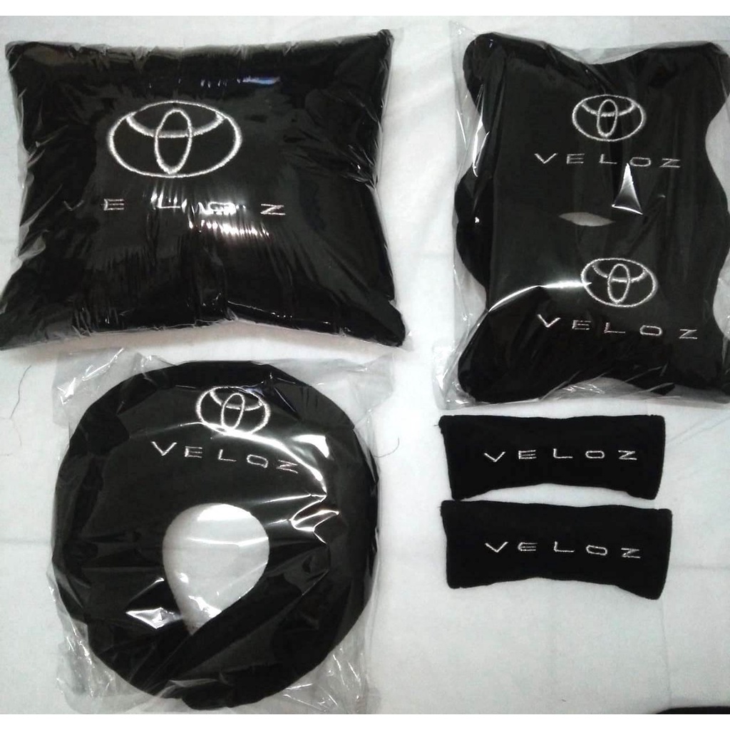 Aksesoris Toyota Veloz 2022 Bantal Mobil Headrest sandaran kepala sandaran jok 4 in 1