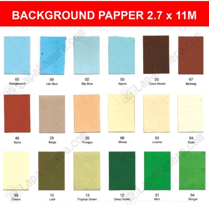 BAYAR DITEMPAT !! BACKGROUND FOTO PAPER 2,7×11METER /BACKGROUND FOTO KERTAS KELLY PAPPER STUDIO FOTO VIDEO