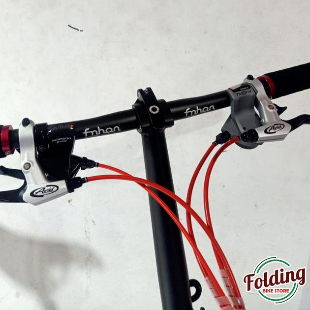 HANDLEBAR FNHON STANG SEPEDA LIPAT - COCOK GUST FREEDOM BLAST STORM - READY BLACK