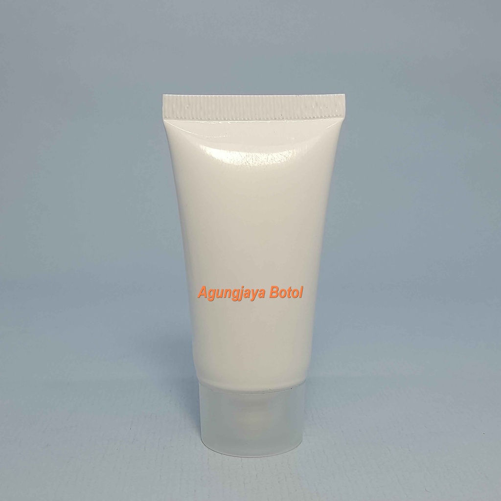 Jual Tube Cream 30 Gr Putih Tutup Ulir Flat / Tube Krim / Tube Kosmetik