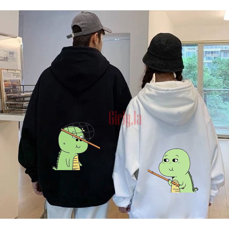 sweater hoodie dinosaurus couple / sweater hoodie couple pria wanita sweater pasangan sweater keren 