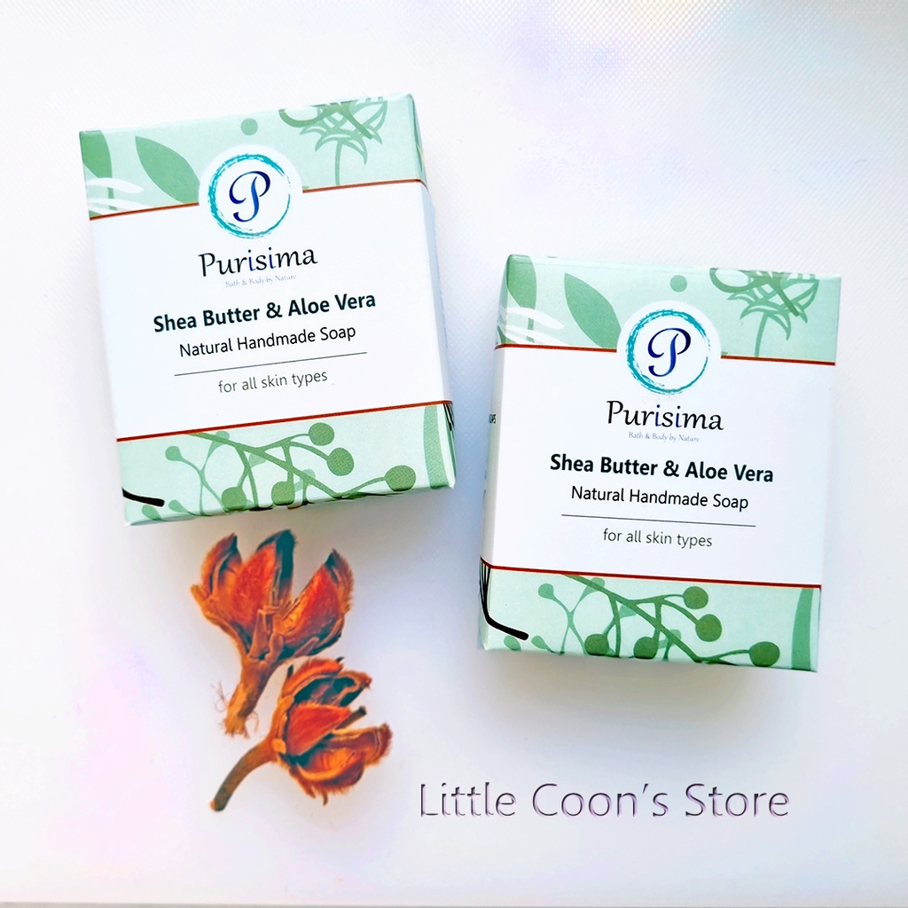 Paket 2pcs Sabun Mandi Batang Purisima Shea Butter (Shea Butter Natural Handmade Bar Soap)