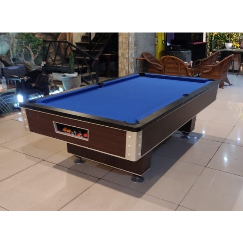 Billiard biliard bilyar table 8ft 8feet full set alas meja Batu tebal