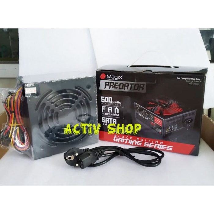 Power Supply (Psu) Gaming 500W / 500Watt / 500 Watt