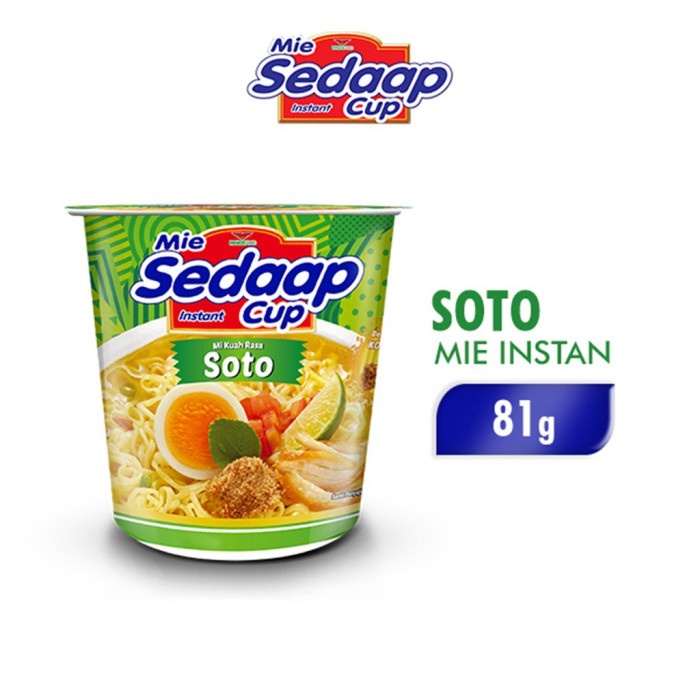 

MIE SEDAAP CUP KUAH SOTO 81GR