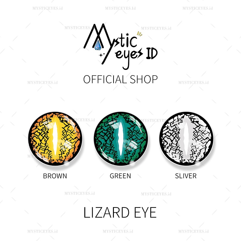 MYSTICEYES SOFTLENS COSPLAY CRAZY LENS  LIZARD EYE SERI 14.5MM (NORMAL)