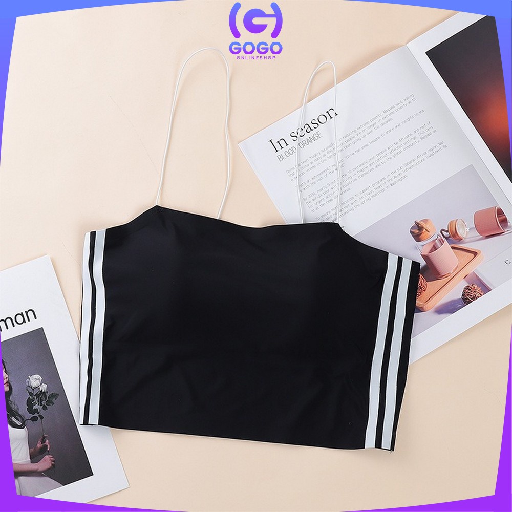 GOGO-P103 Crop Top Bra Kemben Wanita Tangtop Wanita / Kemben Tali Wanita / Tank Top Wanita / Pakaian Dalam Tengtop Wanita