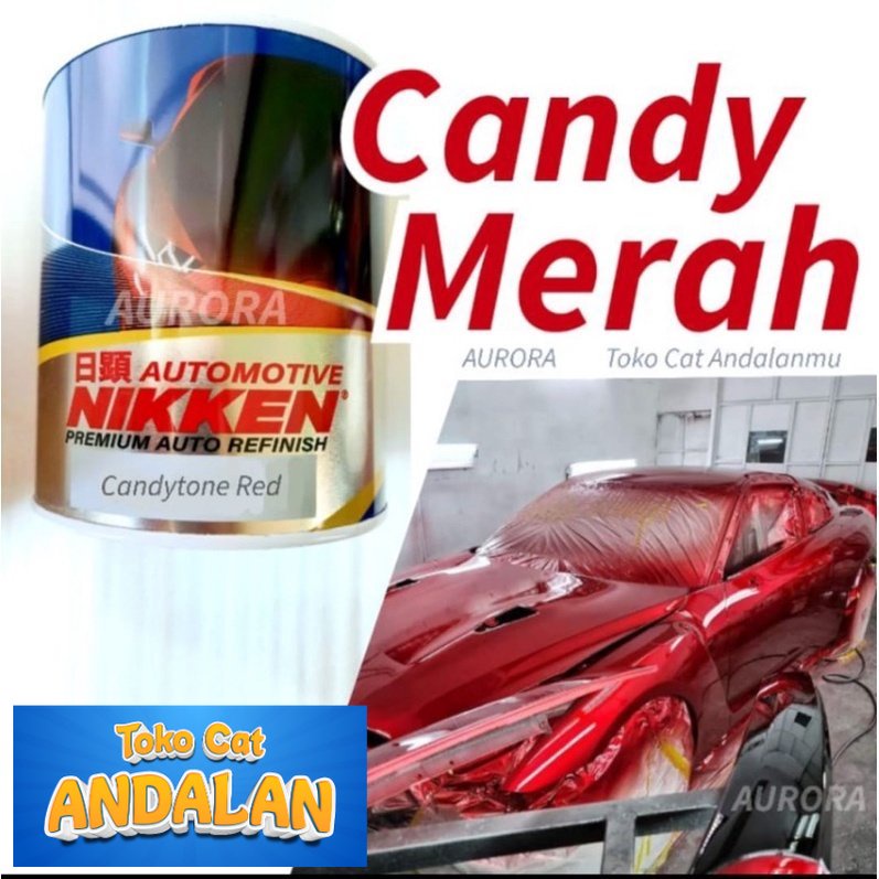 

Toko Andalan - CAT NIKKEN CANDYTONE RED 200ML CANDY MERAH NIKEN duco duko diko motor mobil sepeda | Toko Andalan Mobil dan Motol