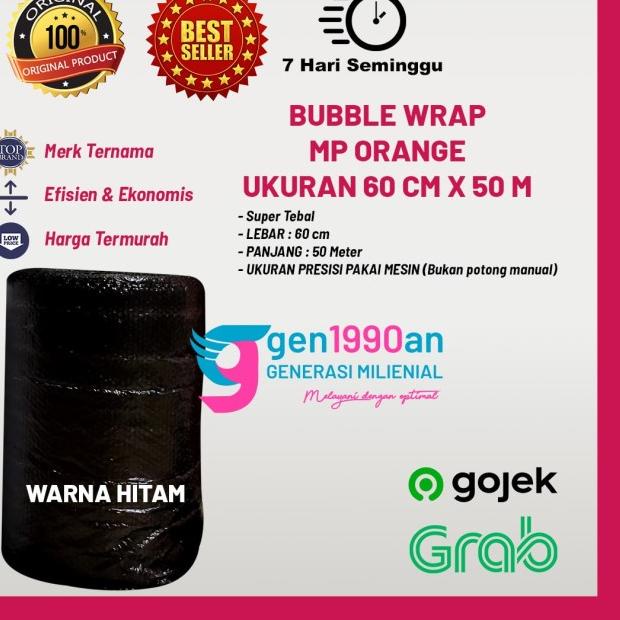 

Plastik Bubble Wrap 50 m x 60 cm Mulia Pak Orange TOMANG JAKBAR - Putih