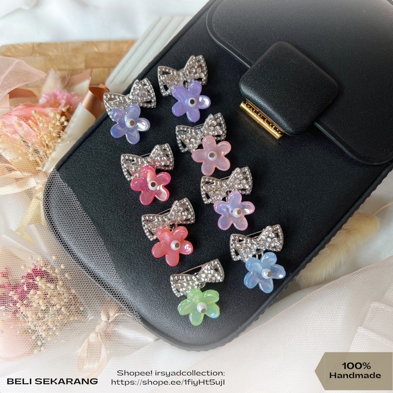 Bros Bunga imut Warna Cantik , Bros kelopak cantik