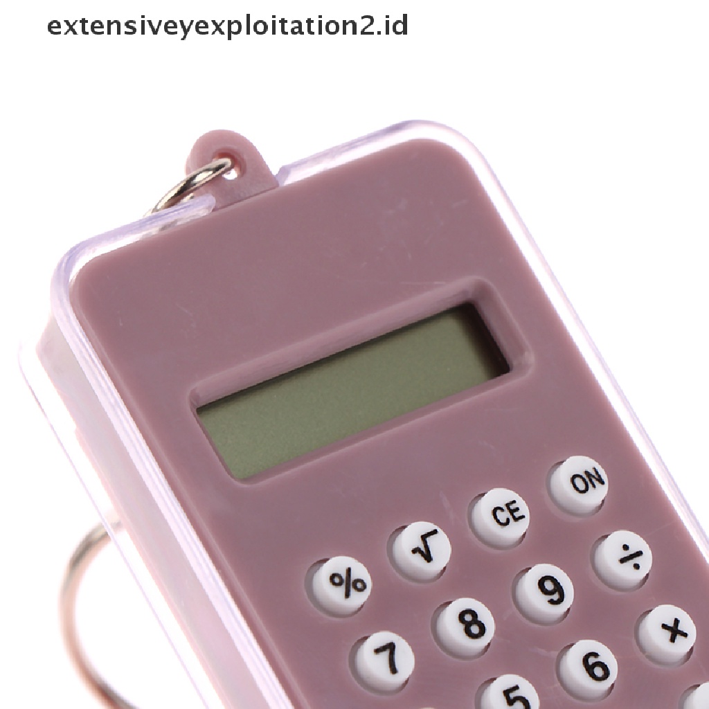 Gantungan Kunci Kalkulator Labirin Digital Mini Portable Untuk Kantor