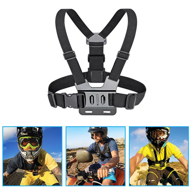【COD】Kamera Olahraga Dada GoPro/Self-Timer Dada Payudara Sabuk/5-In-1 Aksesori Kamera Olahraga/Klip Ponsel