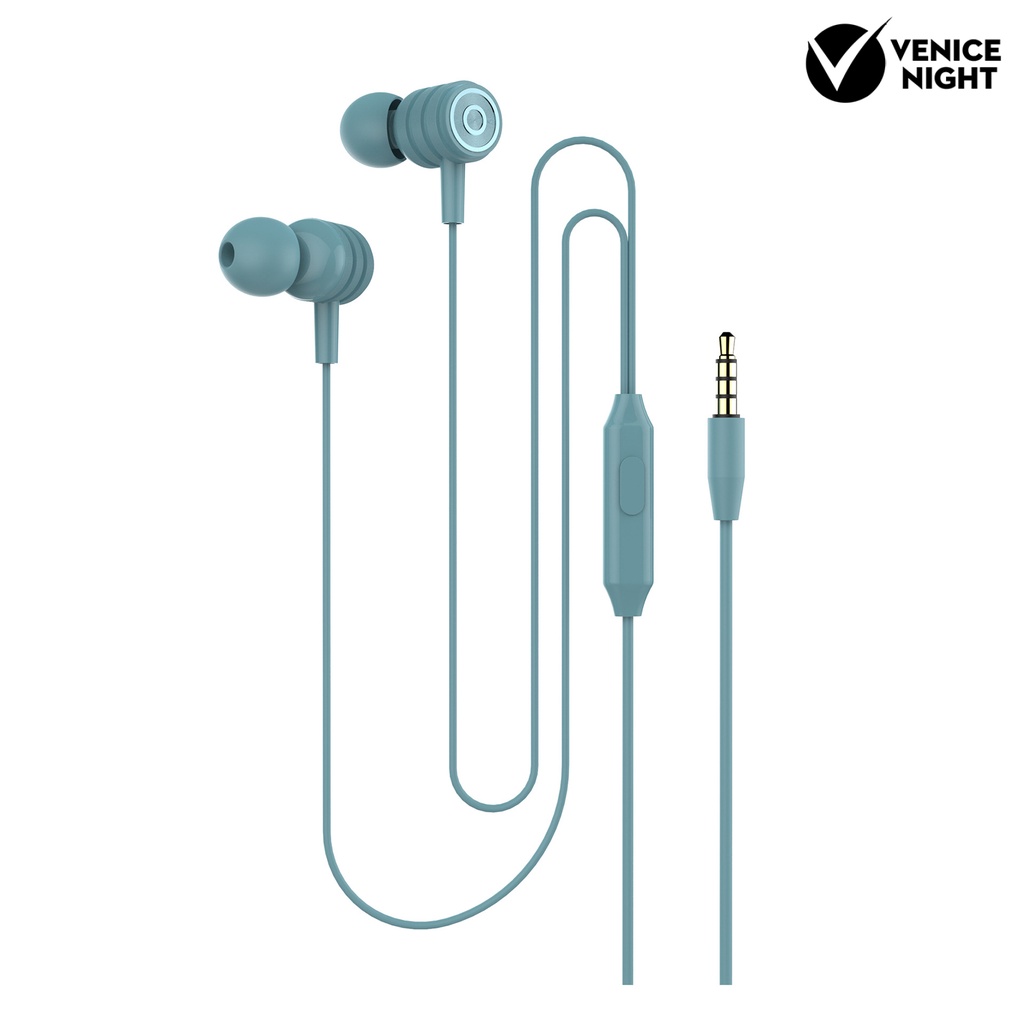 (VNEP) (Berkabel) Y01 Earphone In-ear Heavy Bass Line Control 3.5mm 5D Surround Stereo Sound Earphone untuk Olahraga