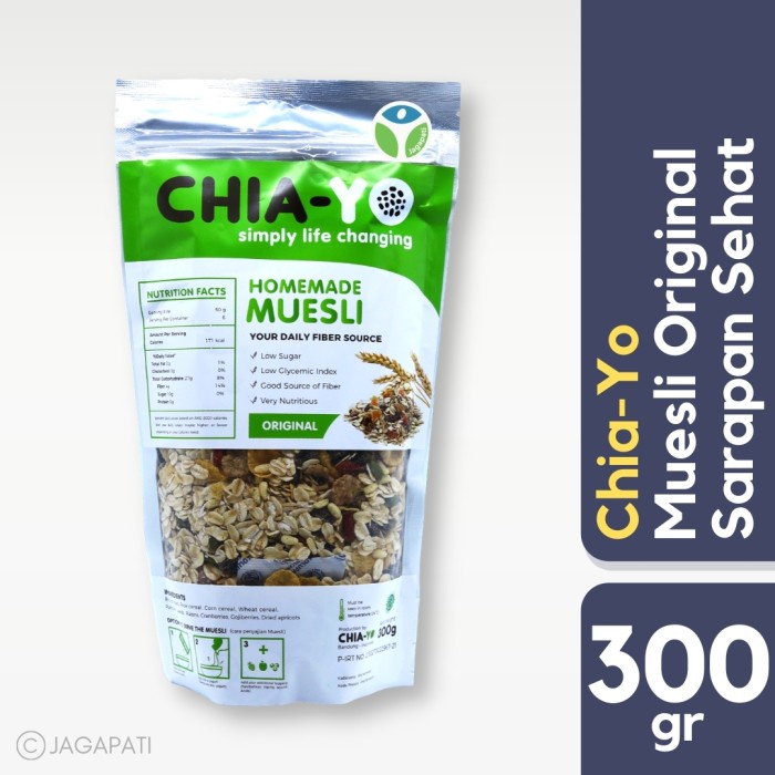 

NEW Chia-Yo : Chiayo Muesli Original 300gr