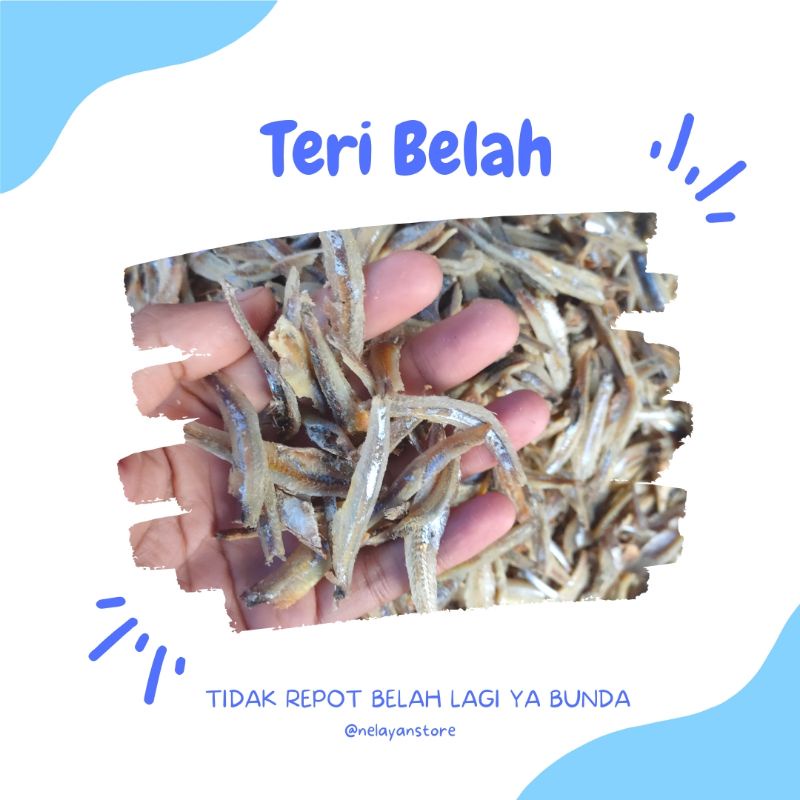 

Teri belah teri jengki teri kacang teri medan 100gr