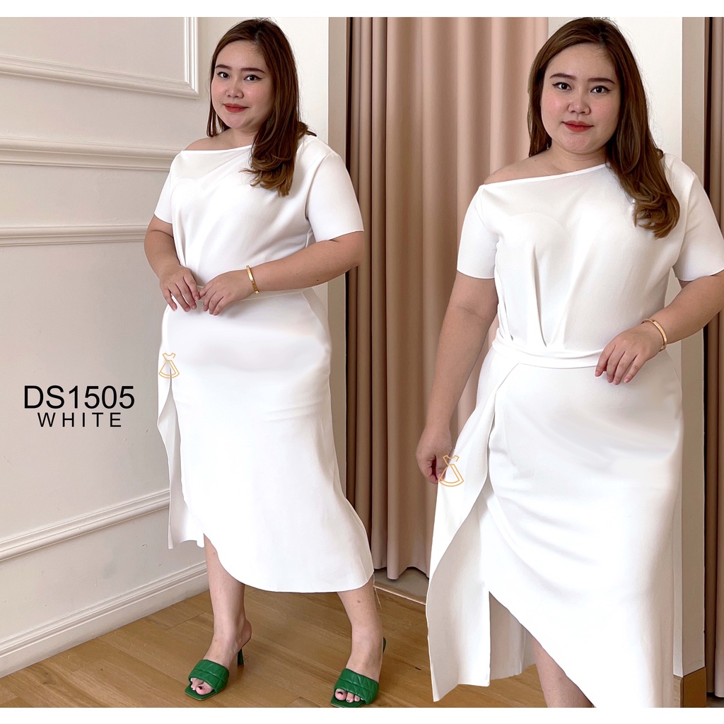 DS1505 - DRESS PESTA SABRINA MAXI BODYCON SCUBA DRESS kondangan WANITA MODERN MURAH