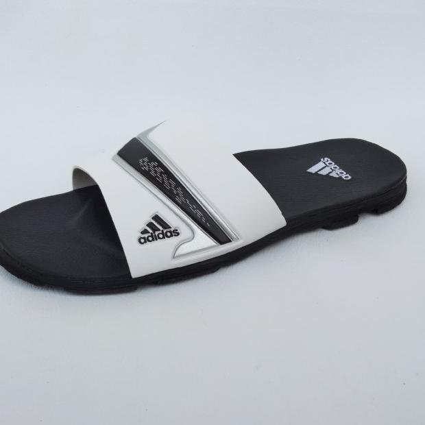 SANDAL PRIA SELOP NITROCHARGE/sandal pria/sandal santai/sandal selop - PUTIH HITAM, 39