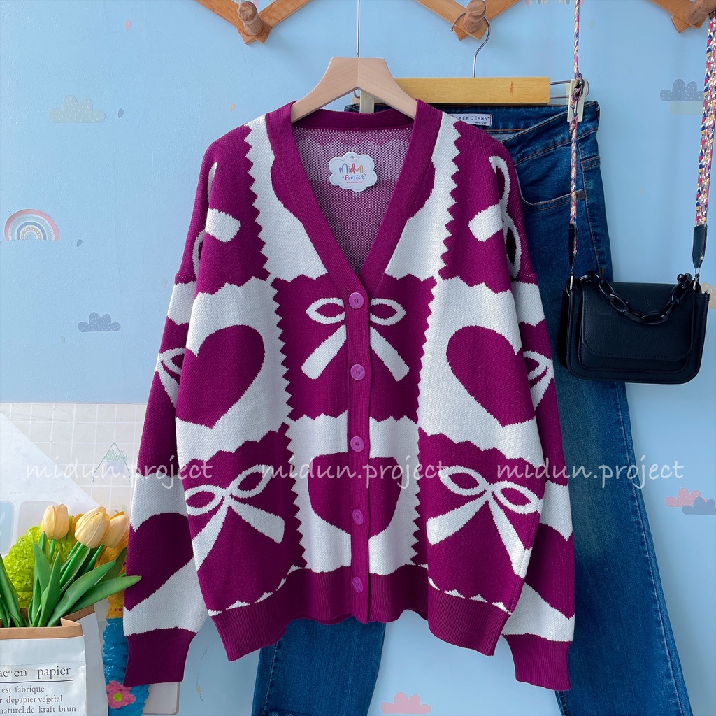 MISKA CARDY | CARDIGAN MOTIF PREMIUM