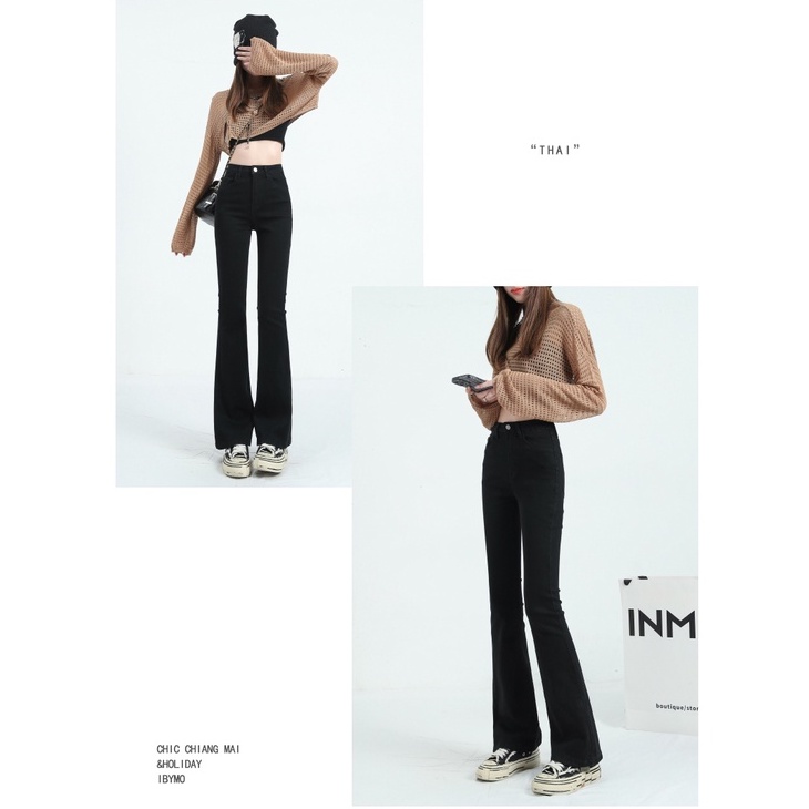 Skinny Cutbray Celana Jeans Wanita Melar Highwaist Jeans Wanita 【THE GOOD SISTERS】