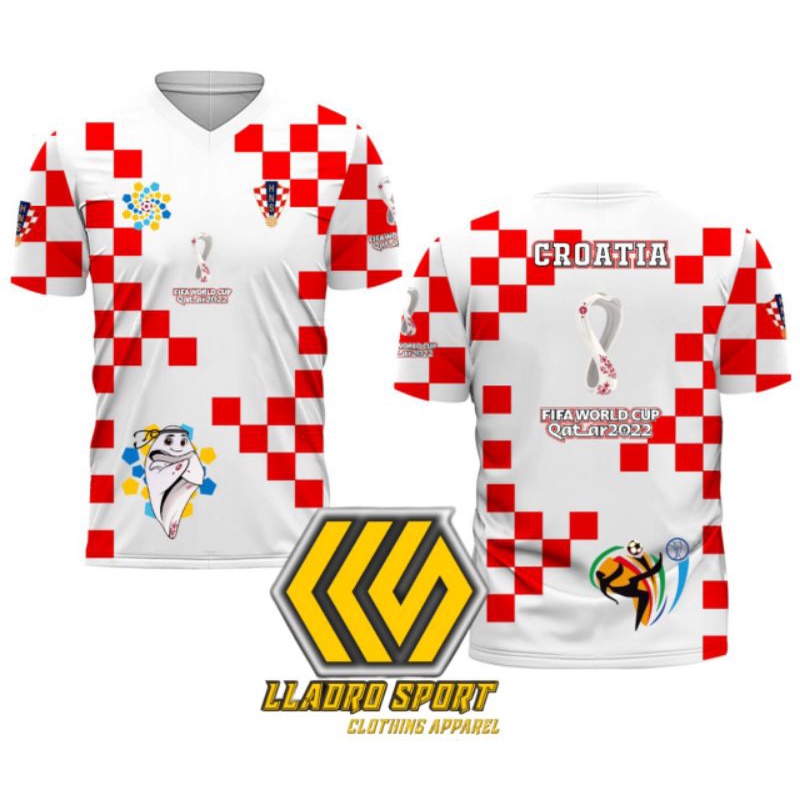 Jersey piala dunia klub Kroasia FIFA world cup Qatar 2022
