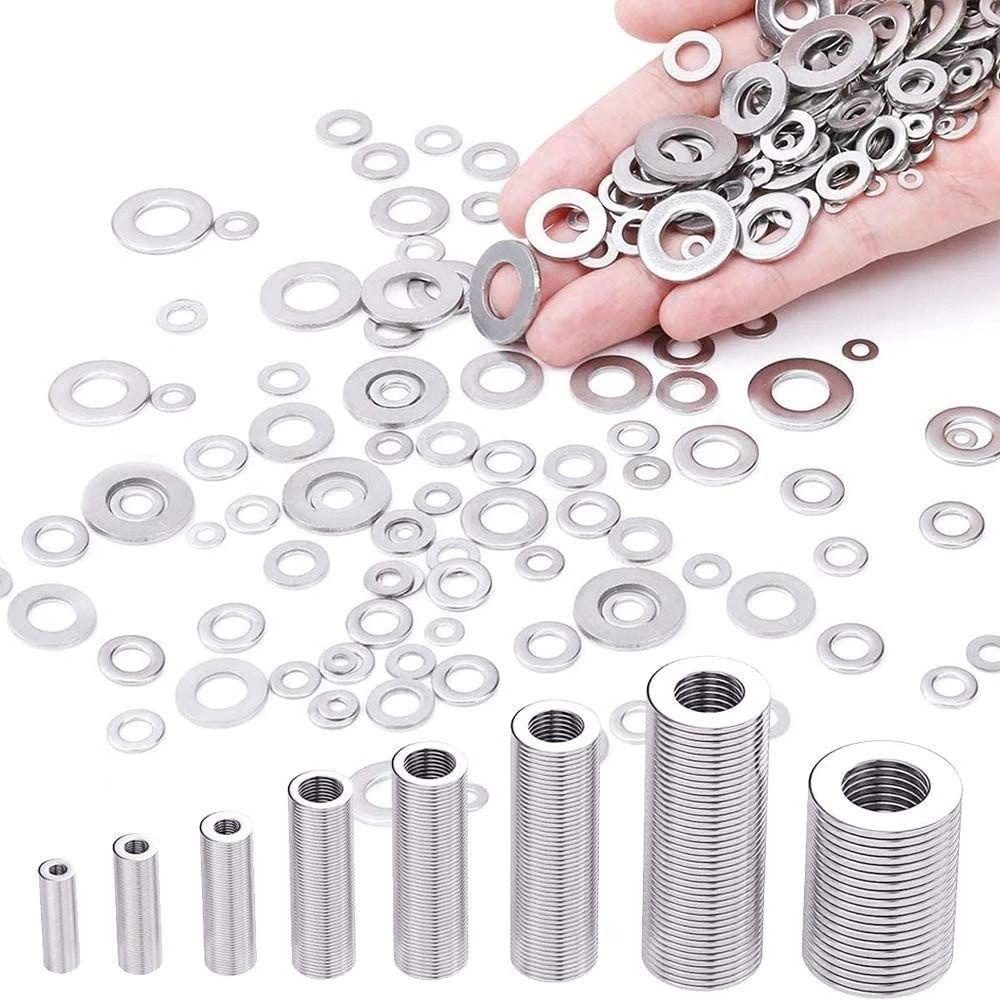 Mesin Cuci Stainless Steel Agustina Untuk Colokan Getah Isi 180Pcs Filler Piece Spacer Sealing M2 2.5 3 4 5 6 8 10 Set Mur Dan Baut