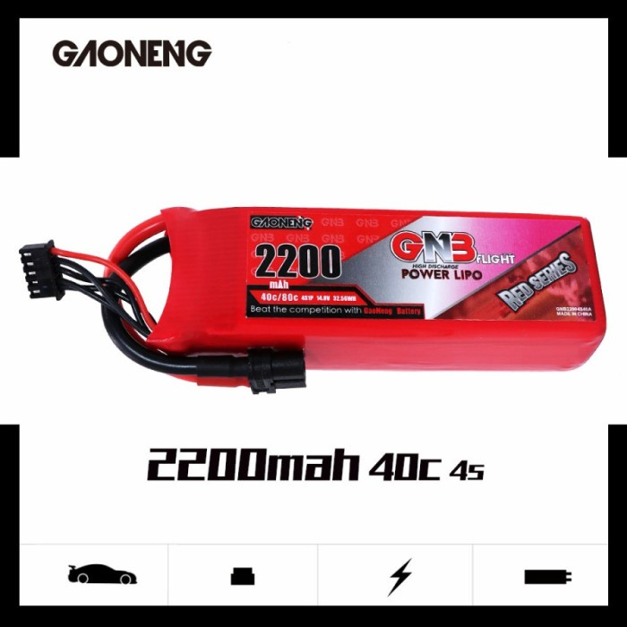 battery lipo 4s 2200mAh 40C /80C GNB battery rc plane aeromodel rc car