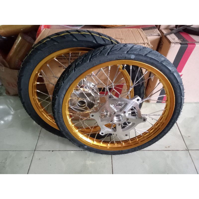 velg Honda Sonic 150 r ring 17 x140/140 stel kepang plus ban