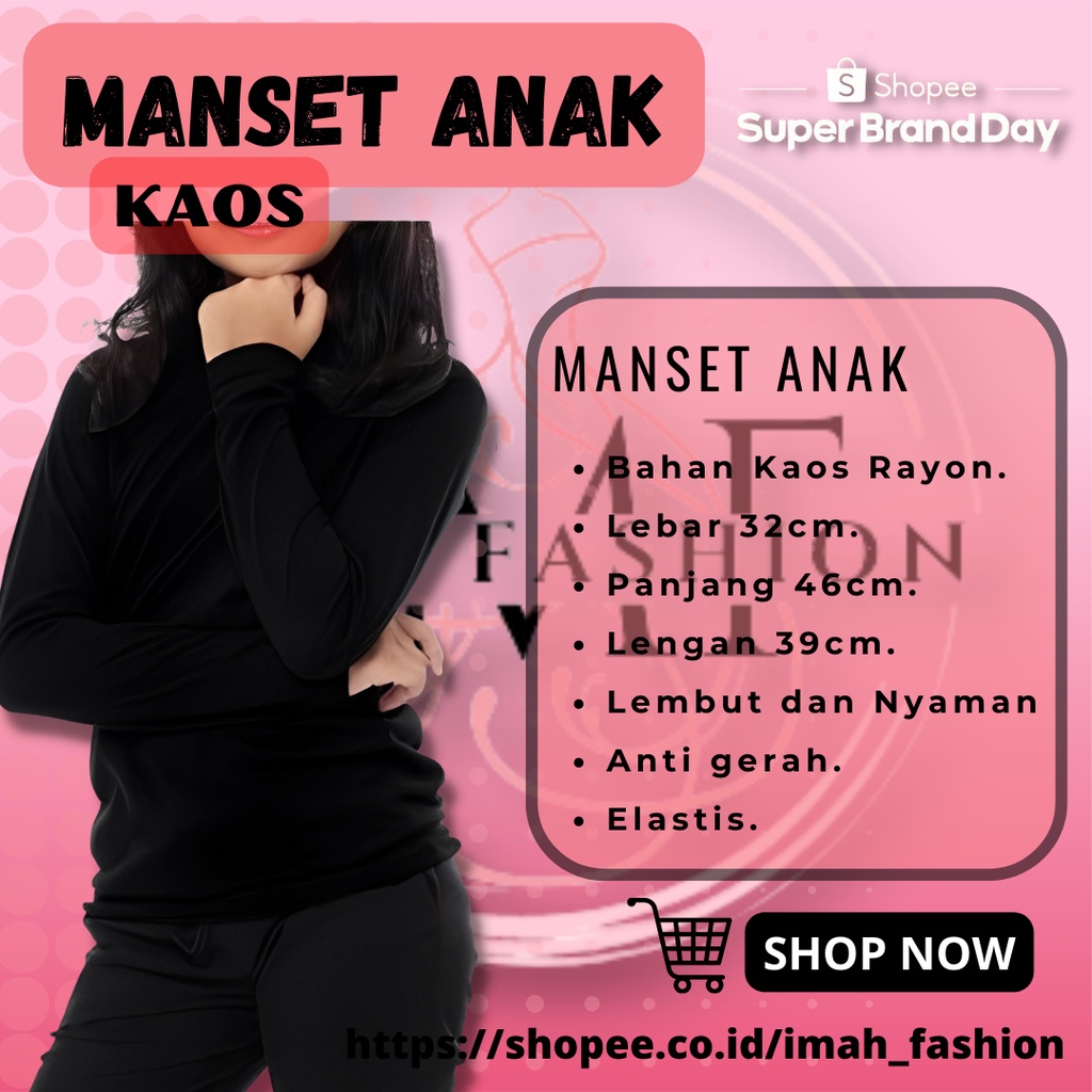 [COD] Manset Anak Bahan Kaos Rayon / Manset Wanita / Manset Anak Hijab BISA COD IMF