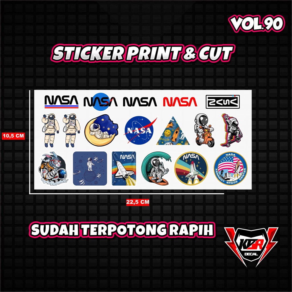 Stiker Pack Print Cut Vol 100 Viral Terbaru Stiker Motor Sticker Helm