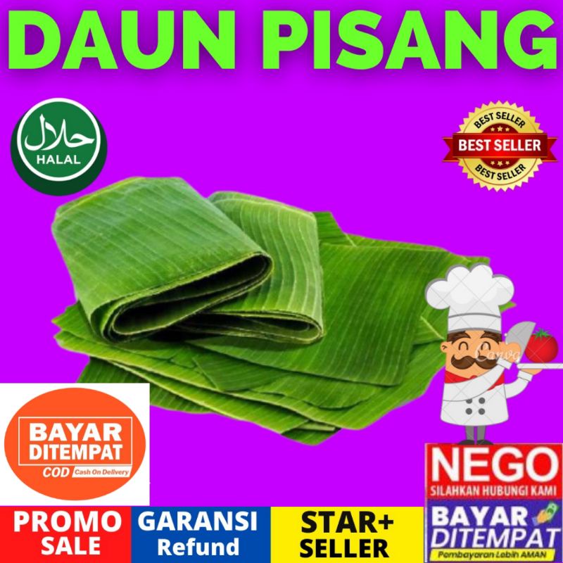 DAUN POHON PISANG SEGAR ORIGINAL TERMURAH