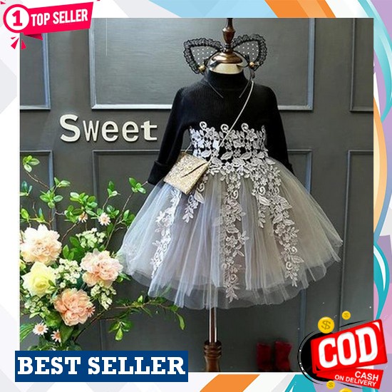 [As] Baju Anak Cewek Dress Anak Perempuan Usia Umur 7 8 9 10 Tahun Dress Pesta Natal 2021 Terlaris D