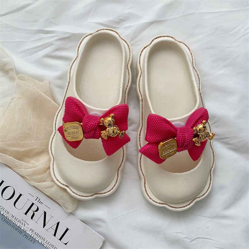 SHOEGALLERY TG1615 Sandal Pantai Wanita Import Sandal Pita Bow Beach Soft Empuk Lentur