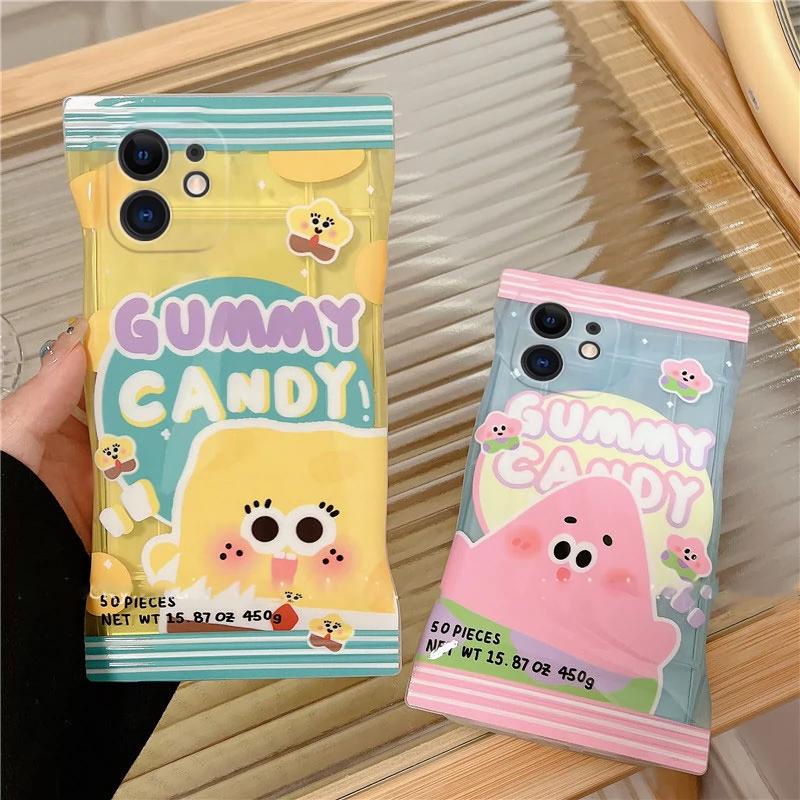 Soft Case TPU Motif Spongebob Untuk VIVO Y16 Y35 Y22 Y15s Y15A Y01 Y21 Y33s Y20 Y21A Y12 Y12s Y15 V25 V21e Y91C Y30 Y11 Y50