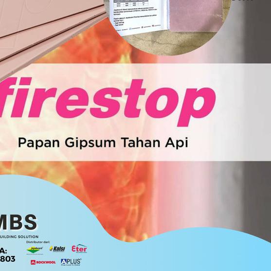 Papan Gipsum TAHAN API FIRESTOP Jayaboard 13 mm - Gypsum Jayaboard