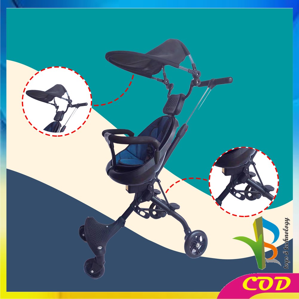 RB-C540 Stroller Lipat Travelling Perlengkapan Bayi Micro Trike / Stroller Baby Canopy Microtrike / Stroller Kereta Dorong Roda 4 Baby Stroller Import