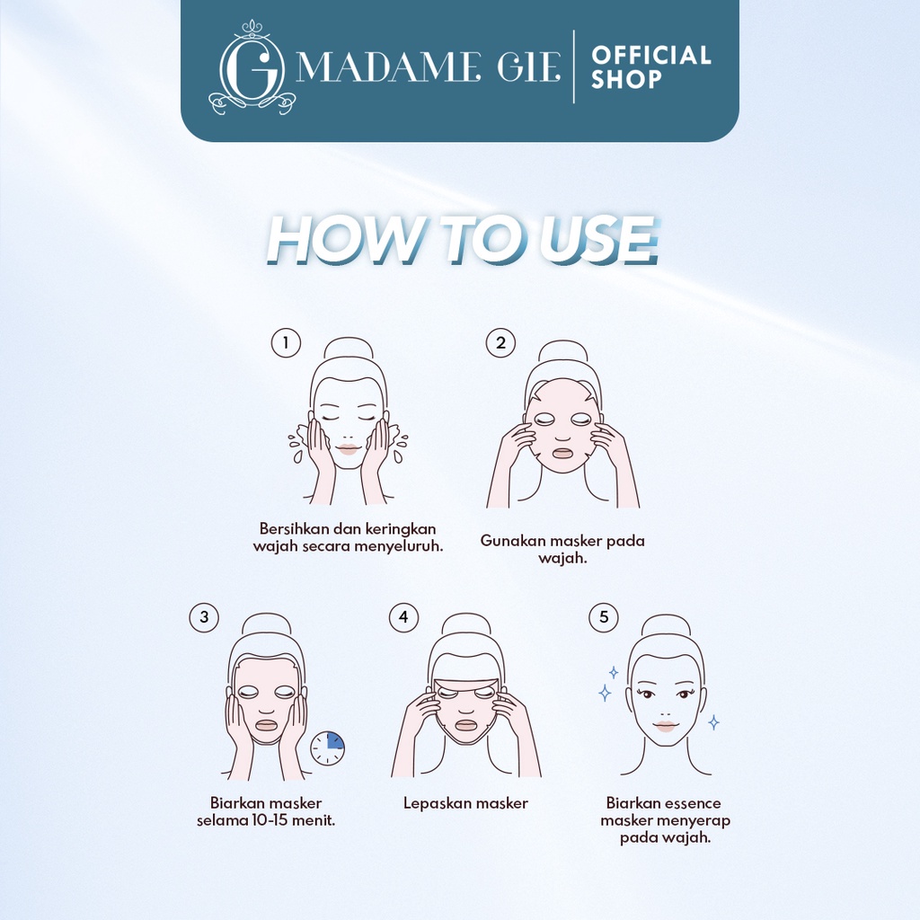 Madame Gie Luminous Sheet Mask - Skincare Masker Wajah