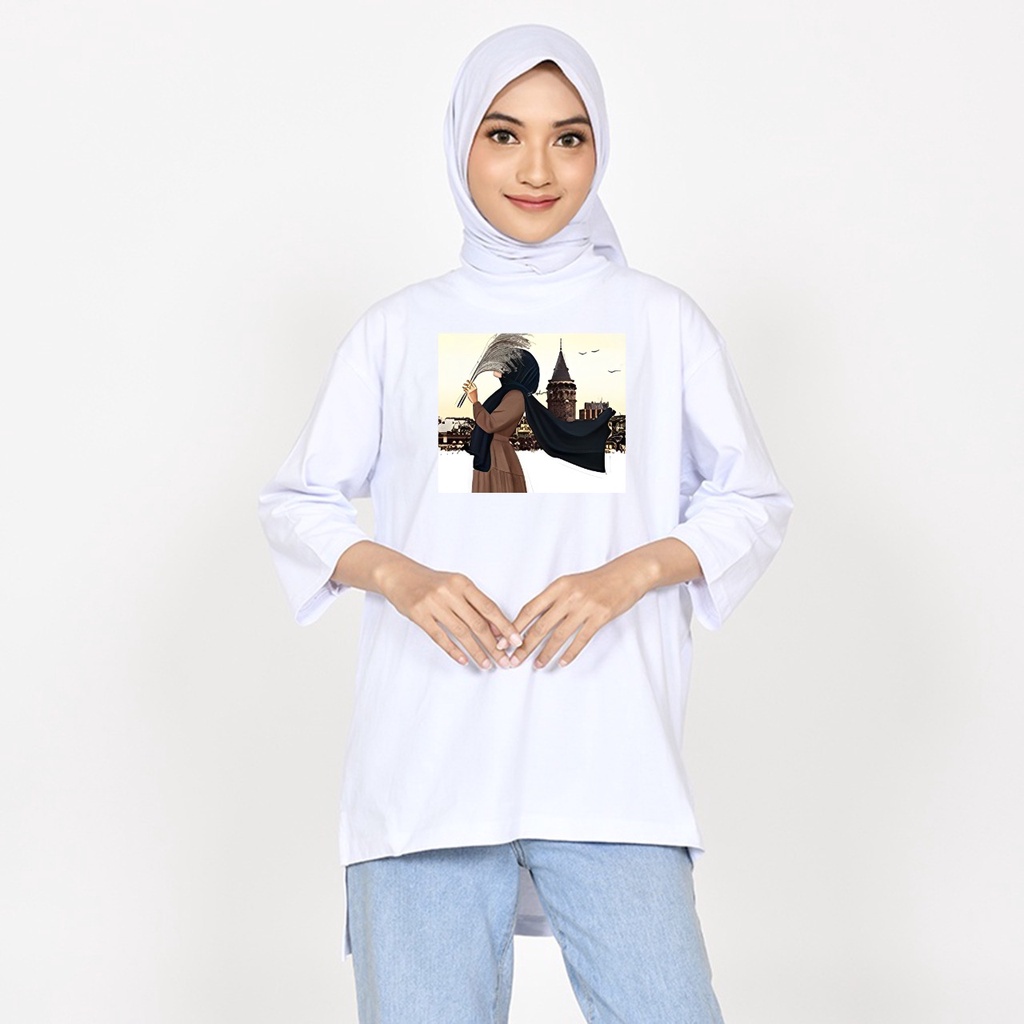 GSC - Long Tunik Anime kode 024 / Tunik wanita dewasa / Tunik kaos jumbo / Tunik panjang bahan moscrepe