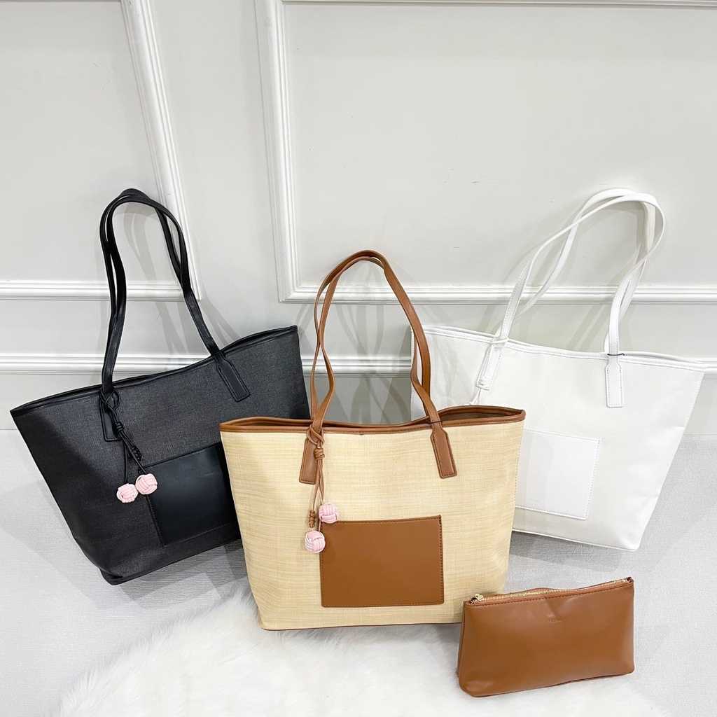 PDRO Large Setsu Raffia Tote (P590)