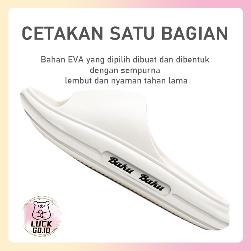 Sandal Slop Karet / Sandal Pria Dewasa /  Sandal Couple Sandal Jelly Sandal Rumah Sendal Karet Sandal Murah Soft Non-Slip Rubber Elastic Empuk