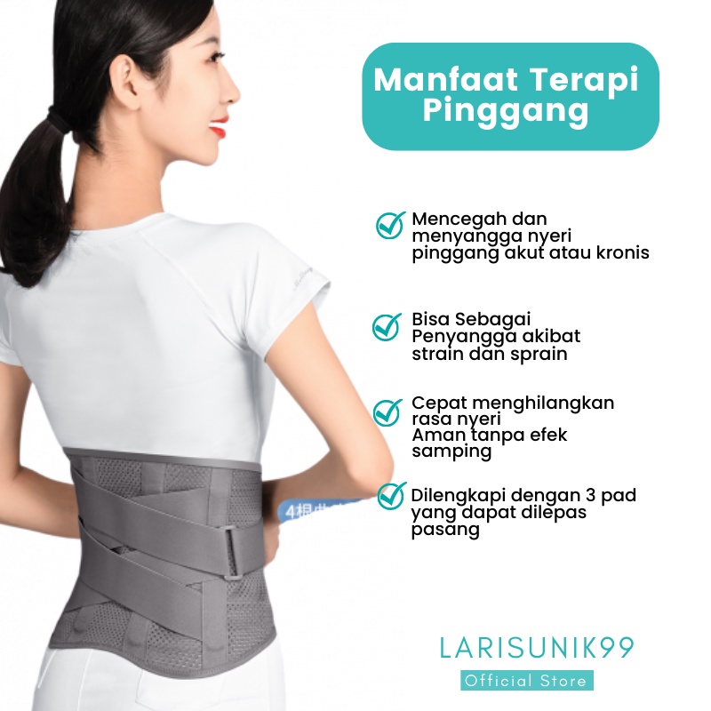 Korset Pinggang Syarat Kejepit Korset Pinggang Lumbal Syaraf kejepit Alat Terapi Nyeri Pinggang Korset HNP Lumbar Nyeri Dekompresi Tulang belakang Obat Syaraf Kejepit