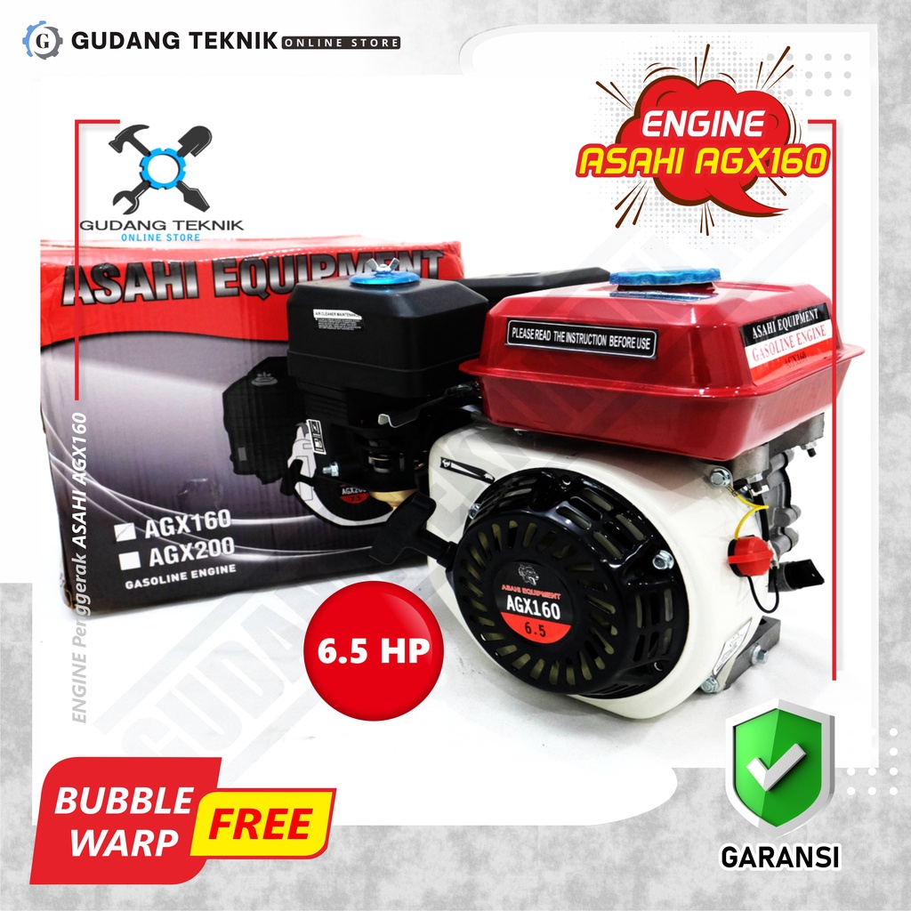 Engine Asahi GX160 5.5Hp 4Tak / Mesin Penggerak GX 160 5,5 Hp - Gasoline Engine Bensin ASAHI GX-160