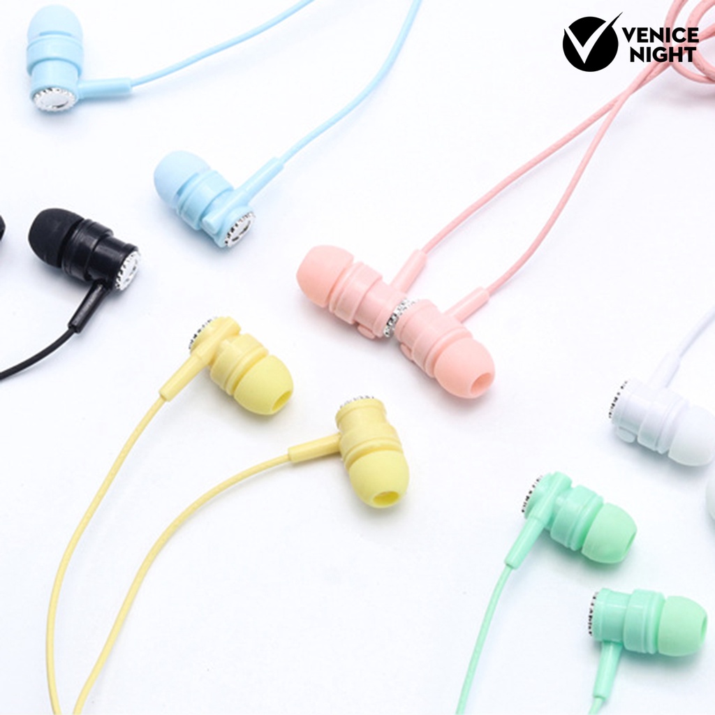 (VNEP) (Berkabel) L104 Universal 3.5mm Dynamic Heavy Bass Sport In-ear Earphone dengan Mic