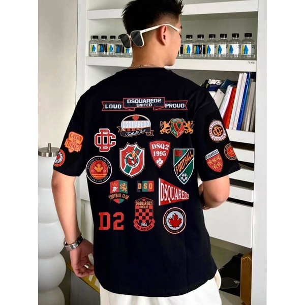 Kaos Pria DSquared Football Mirror Quality (1:1 ORIGINAL)