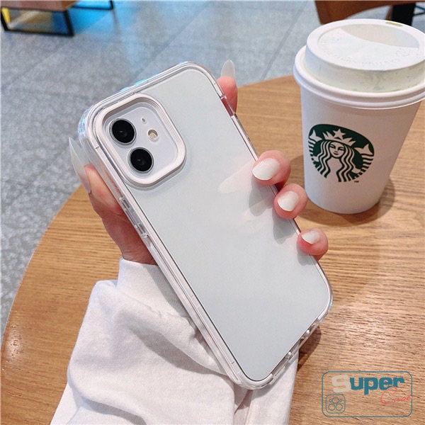 Anti Jatuh 3in1 Clear Soft Case Redmi 9T 9 10 A1 10C 9A 9C 10A POCO X3 Pro NFC M3 Redmi Note10 10s 11 Pro 11s 9 8 10pro Mewah Simple Bumper Tahan Guncangan Soft Cover Militer-Grade