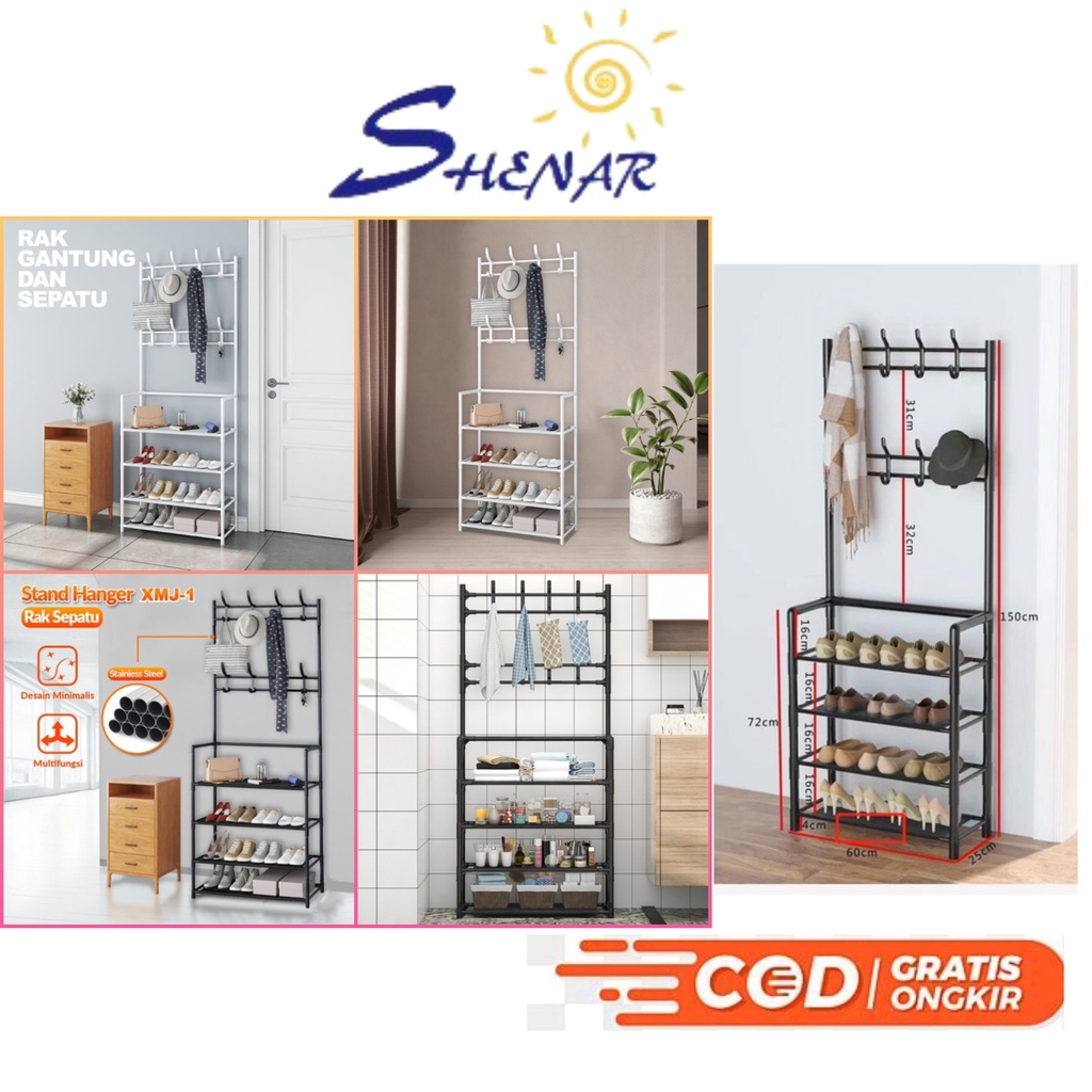 Gratis Ongkir Rak Gantungan Baju Rak Sepatu Sandal 4 Susun Dan 3 Susun Rak Gantung Besi