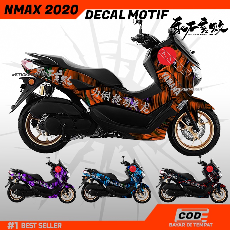 DECAL HURUF KANJI JEPANG DECAL NMAX NEW MOTIF KANJI JEPANG MOTIF JEPANG
