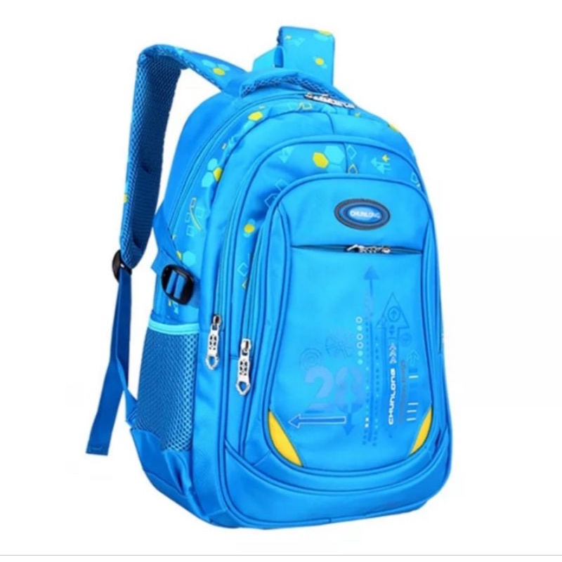 PTM - Tas Ransel Sekolah Anak Laki-laki Chunlong Fashion - Tas sekolah anak SD SMP Unisex